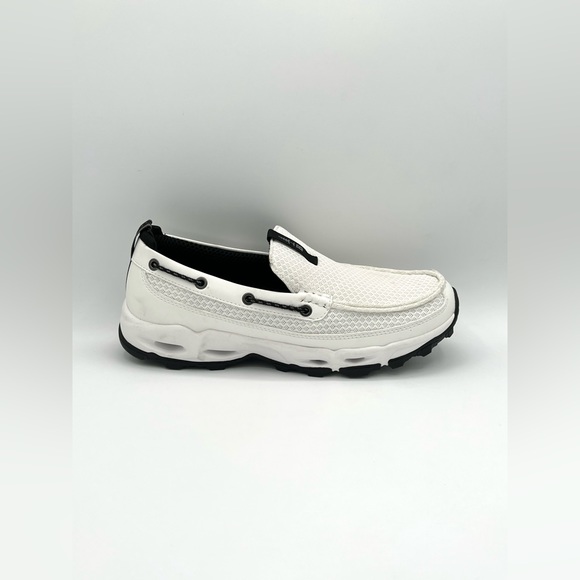 GH Bass Outdoor Round Toe Slip On Women's White Aqua Deck Shoes Size 9.5M NWB - Picture 4 of 9